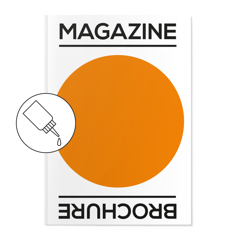 Magazine of brochure gelijmd